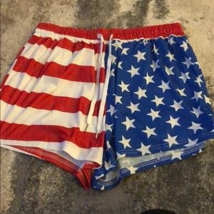 Shein American flag shorts